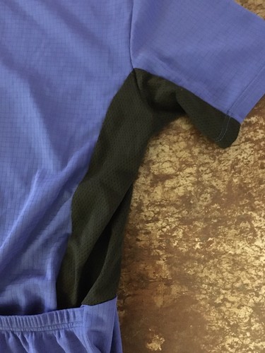 REI Cycling Shirt Jersey Short Sleeve Blue Black Very Good Mens XL - Picture 5 of 6