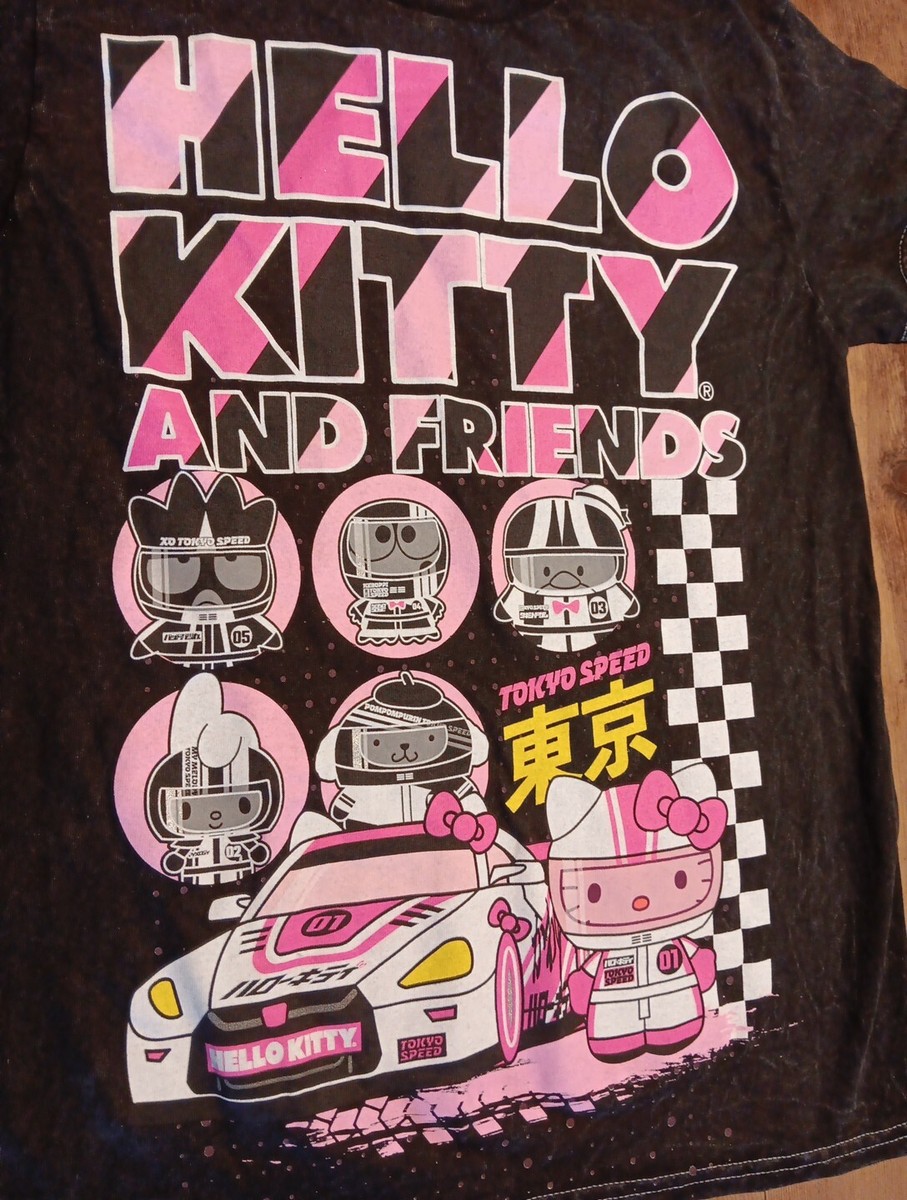 Hello Kitty Racing Tokyo Speed Graphic T-shirt Womens S