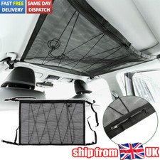 Car Roof Ceiling Cargo Net Mesh Storage Bag Pouch For Van Caravan Camper 88x66cm