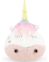 Einhornliebe TüRstopper Einhorn TüRsack Weiß (17X28X16Cm) Wandpuffer TüRpuffer