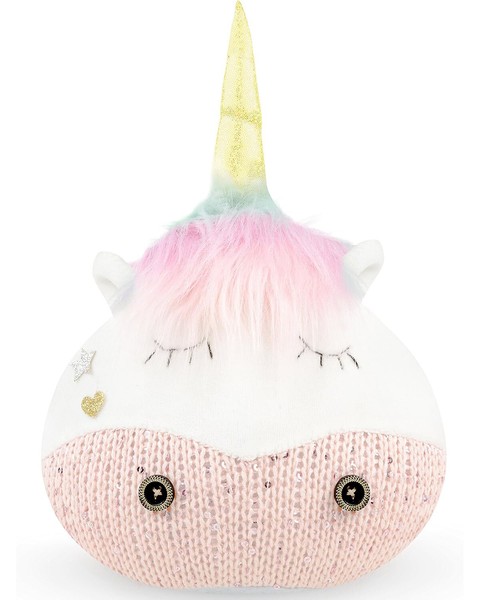 Einhornliebe TüRstopper Einhorn TüRsack Weiß (17X28X16Cm) Wandpuffer TüRpuffer-image
