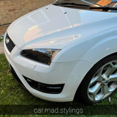 Front Eyelids Eyebrows Headlights Covers var №1 Wide for Ford Focus 3