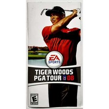  Manual Only Tiger Woods PGA Tour 2008 Sony Playstation Portable Authentic