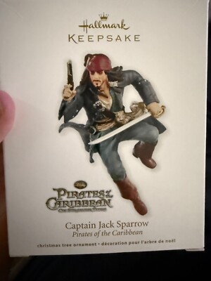 NEW Hallmark Keepsake  Captain Jack Sparrow  Ornament 2011 Pirates Caribbean