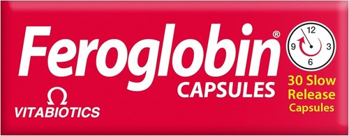 Feroglobin Iron Supplement Capsules Support Iron Defficiency, Anemia and Blood f - Picture 2 of 6