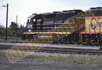 Vintage 1986 Train Slide 6779 Seaboard Coast Line Engine X1R089