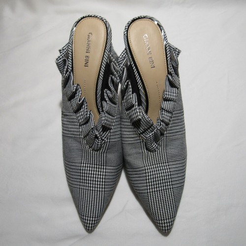 Gianni Bini Stilletto Pointed Toe Pumps Black White P… Gem