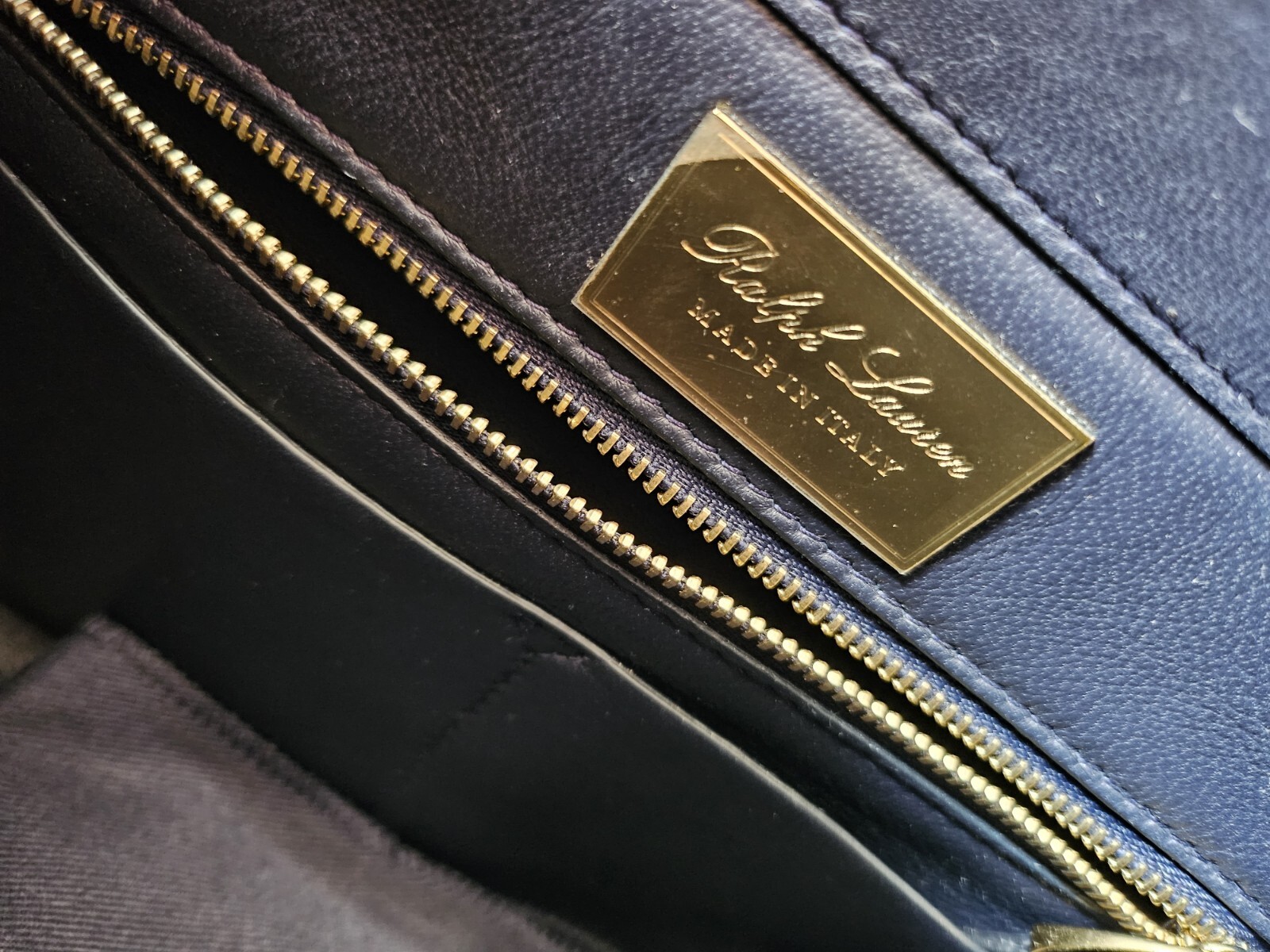 Ralph Lauren Collection RL 50 Purple Label Original Box Blue Denim Leather image 6