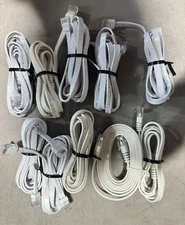 10 PACK!! OEM Google WiFi Router RJ45 Ethernet Network Flat Cable Cord White 6ft