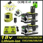 For ryobi p108 18v lithium battery 18Volt P108 Cordless battery/Charger Tools
