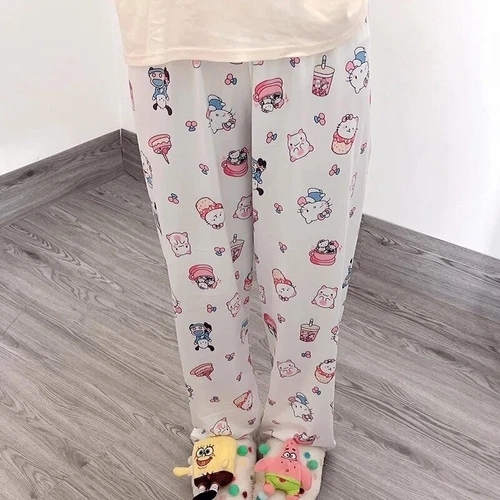 KT Cinnamoroll Kuromi My Melody Pochacco Women Pajama Pant Home Trousers - Picture 7 of 30