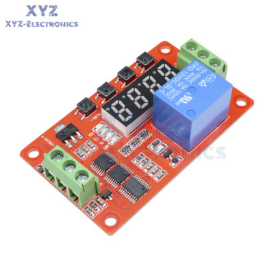 DC 5V/12V/24V PLC Digital Cycle Timer Relay Module Auto Delay Multifunction