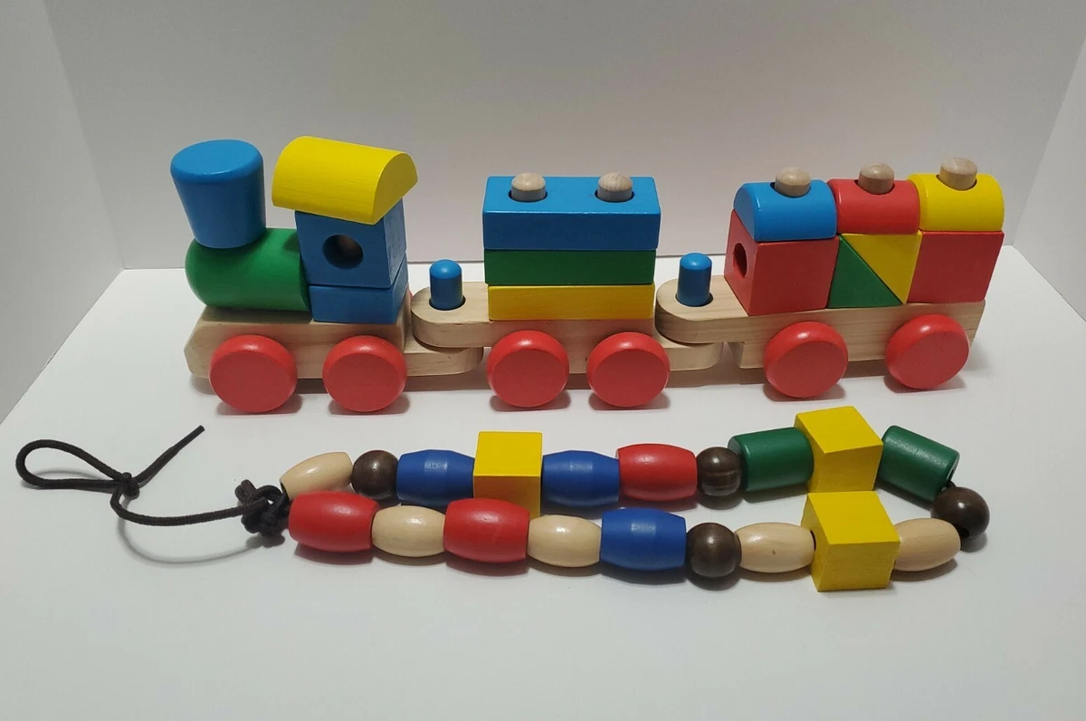 Melissa and cheap doug block train