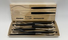 LE CREUSET FOURCHETTE A FONDUE SAVOYARDE VINTAGE LOT DE 6 FOURCHETTES