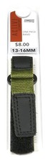 NEW 13MM-16MM - ARMY GREEN SPORT ONE PIECE WRAP AROUND WATCH BAND STRAP 