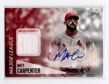 2019 Topps Series 2 Matt Carpenter Major League Material Auto /30 - #MLAR-MC