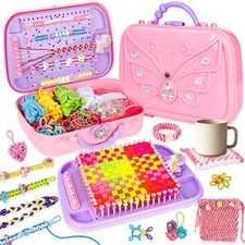 500 PCS Weaving Loom Kit, 6-in-1 Weaving Loom for Kids  Friendship Bracelet...