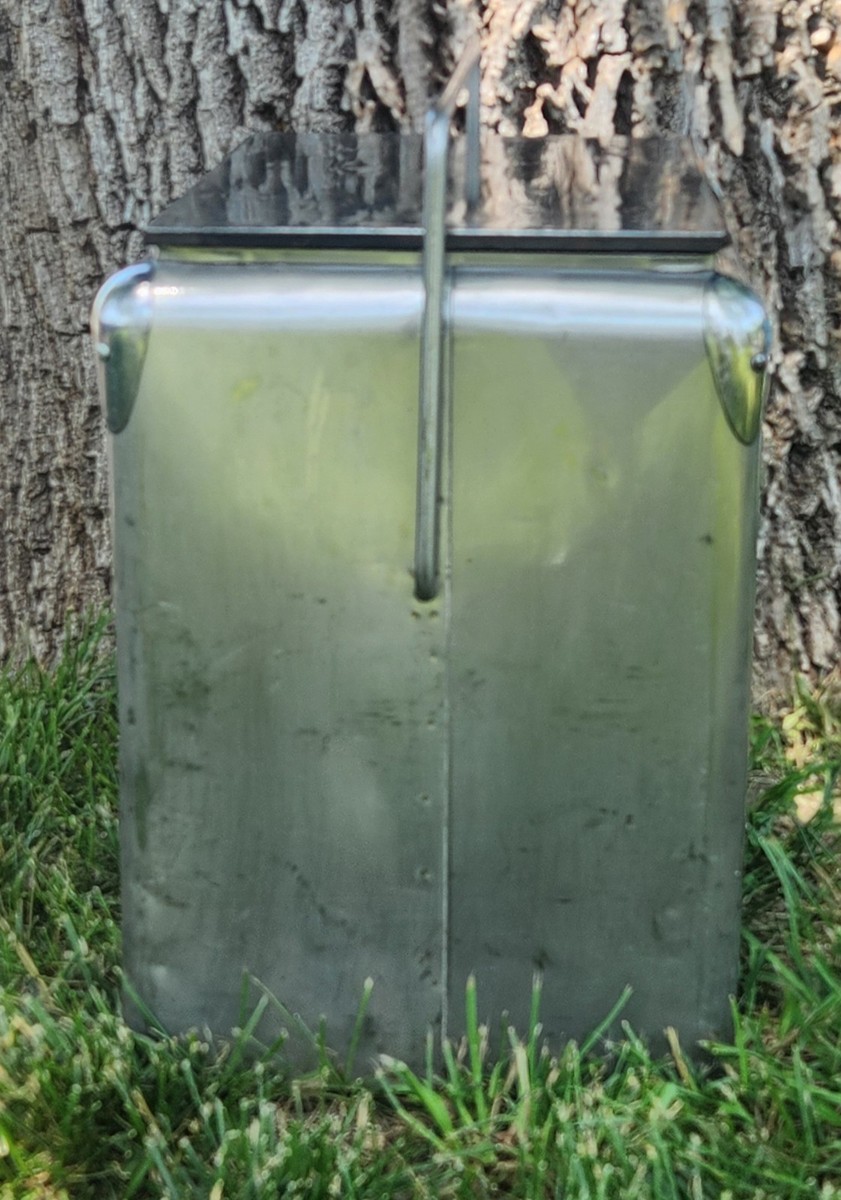 Vintage 40s-50s Embossed Coca Cola Stainless Steel Cooler Chest /W