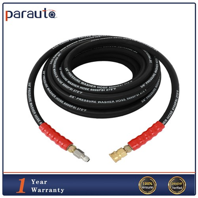 #ad #ad 3 8quot; x 50ft 6000psi Hot Water Pressure Washer Hose 2 Braid R2 Black $62.99