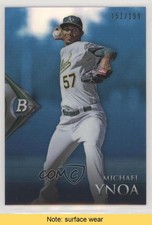 2014 Bowman Platinum Chrome Prospects Sapphire 151/199 Michael Ynoa READ 0l2