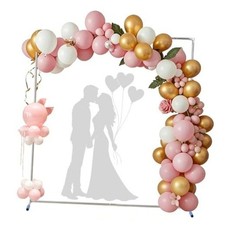 Arch Backdrop Stand,7x6 FT Metal Wedding Square Backdrop Stand for 7 6 FT