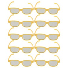 10pcs Cinema Glasses Watching: 3d Style Glasses For Movies And Games, Video