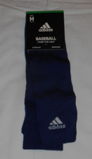 NEW ADIDAS NAVY BLUE BASEBALL OVER THE CALF SOCKS UNIFORM APPAREL UNISEX MEDIUM
