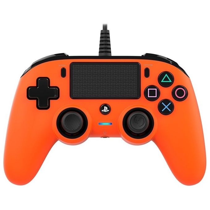 Nacon Controller Wired PS4 Arancione: Robustezza Garantita e Grip Totale - 1