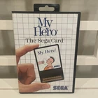 My Hero (Sega Master System, 1985)  Case, Manual, Poster  (Card Included N/C)