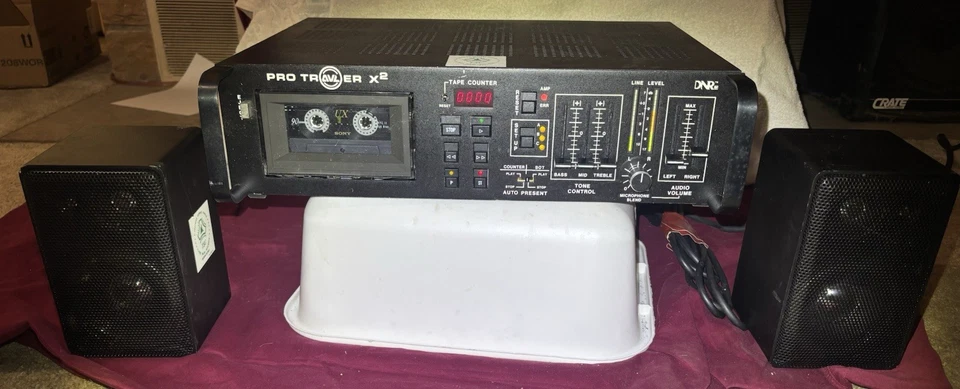 AVL Pro Traveler Public Address System W/Cassette Player, 2 Speakers, 2 Mics. - Image 3 of 4