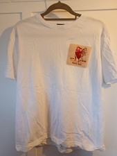 USED BUT HARDLY WORN MEDIUM TOFFS WHITE FRANCE FOOTBALL TSHIRT 100% COTTON