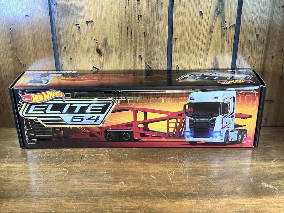 Hot Wheels RLC Elite 64 Scania 770 S Auto Transport Car Carrier New Semi Truck - Image 2 of 4