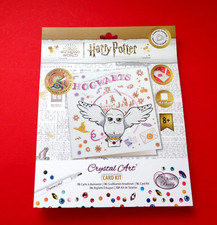 CRYSTAL ART Bastelset Gru&szlig;karten Kreativset HARRY POTTER HOGWARTS 18 x 18 cm
