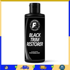 ExoForma Black Trim Restorer 8oz Waterproof Plastic Vinyl Restorer for Cars