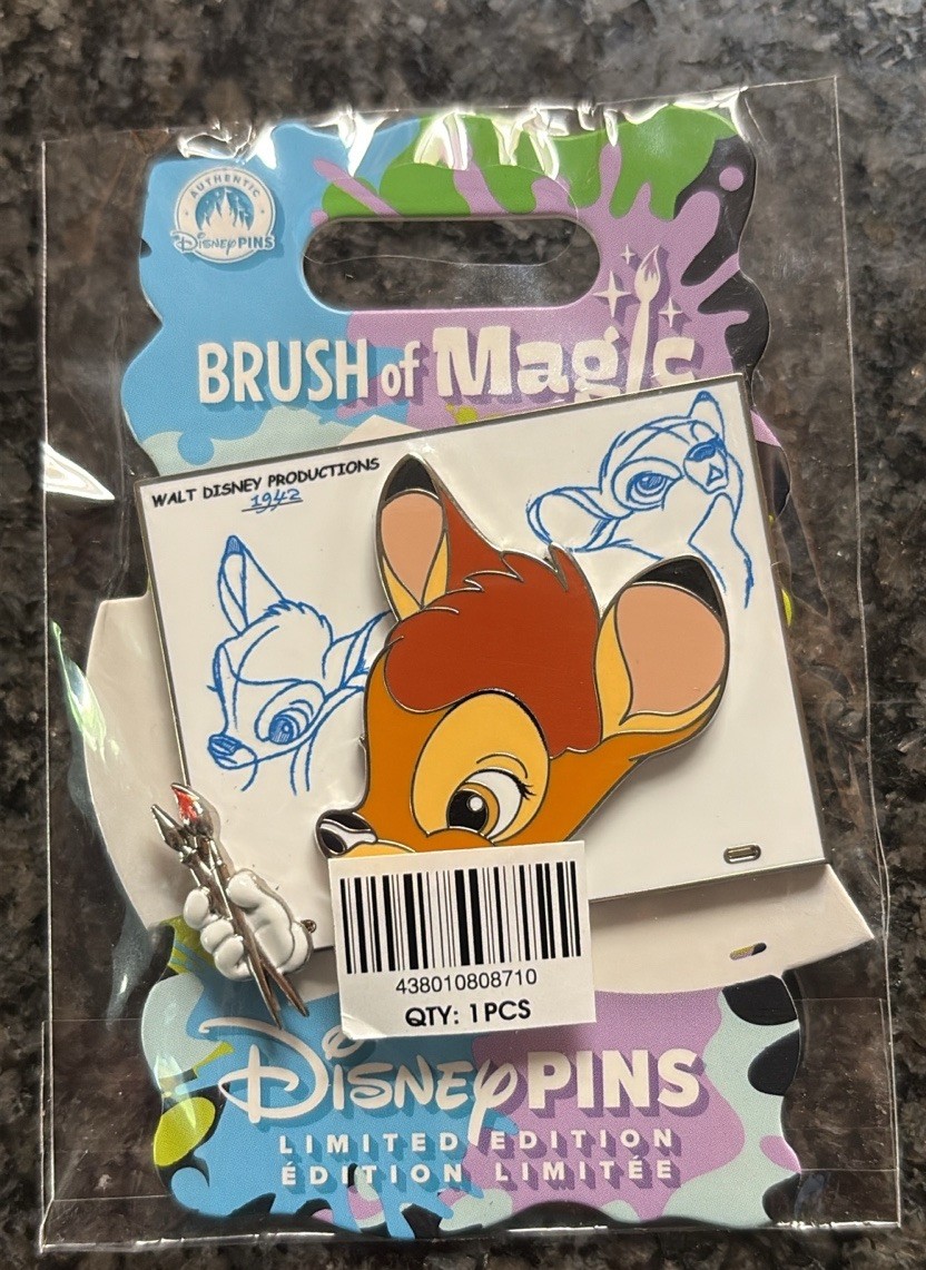 Disney Bambi Brush of Magic Series Walt Disney Productions 1942 LE Pin