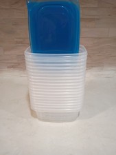 10 clear plastic food storage containers with lids 4 Cup Capacity