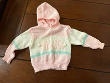 Vintage Pink BABY Sweater OUTFIT DOLL OUTFIT 6 MONTHS