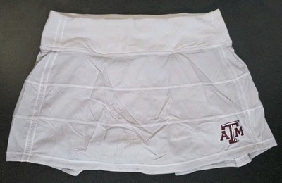 Lululemon Pace Rival Skirt Off White Tiered Tennis Skort Women 4 Active A&M Team