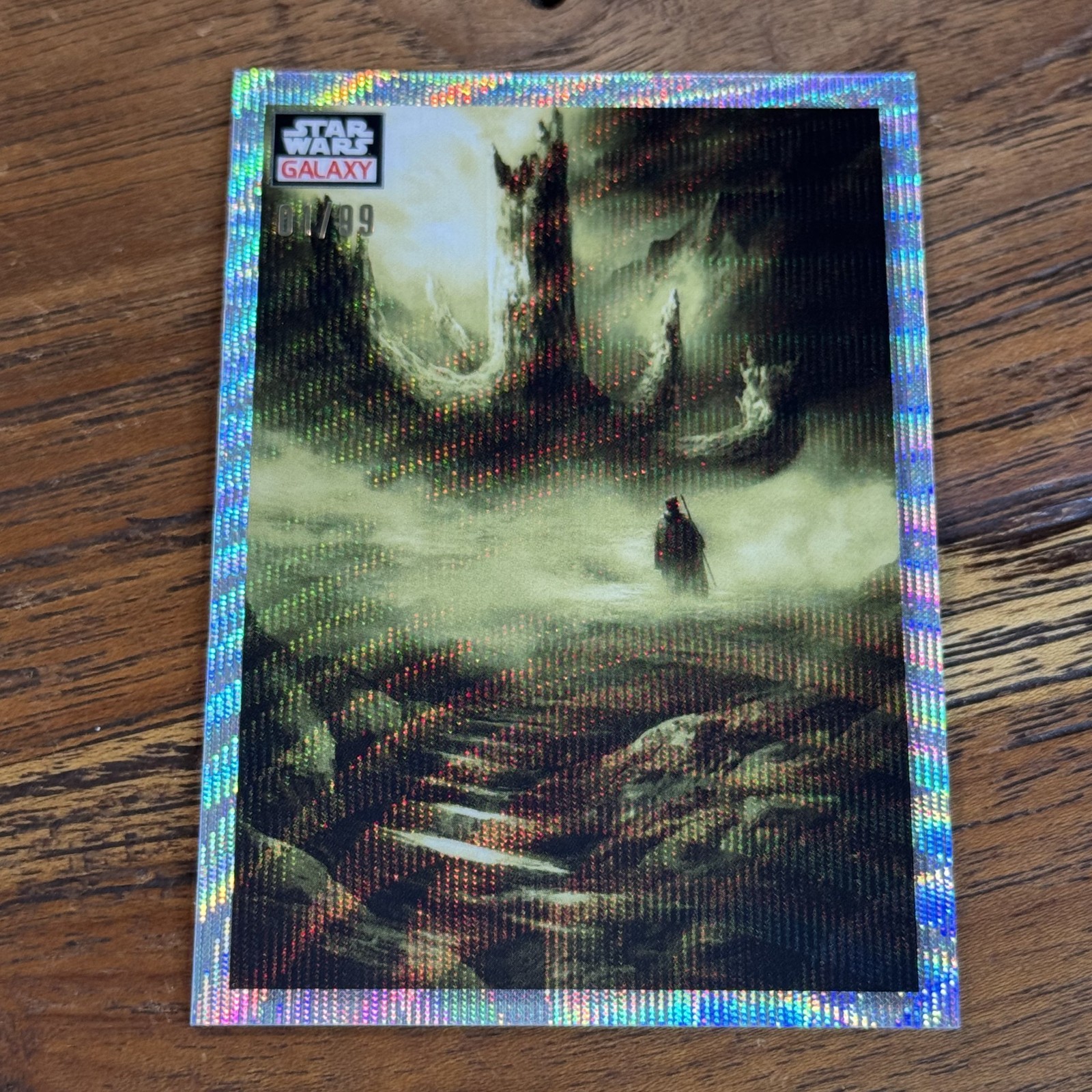 The Sacred Tree 2023 Topps Star Wars Galaxy Chrome WAVE 1/99 Refractor #63 ALPHA