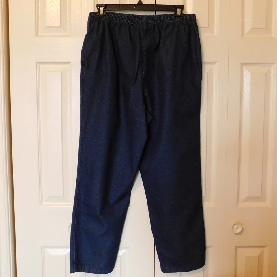 Pantalones de mezclilla WOMAN WITHIN cintura elástica azul bolsillos para mujer 20W Foto 2 de 4