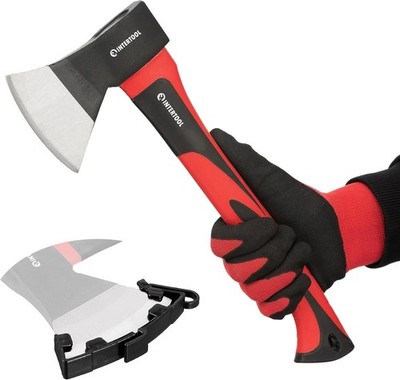 Survival Camping Hatchet 15 Inches Long for Chopping Wood Kindling and Firewood