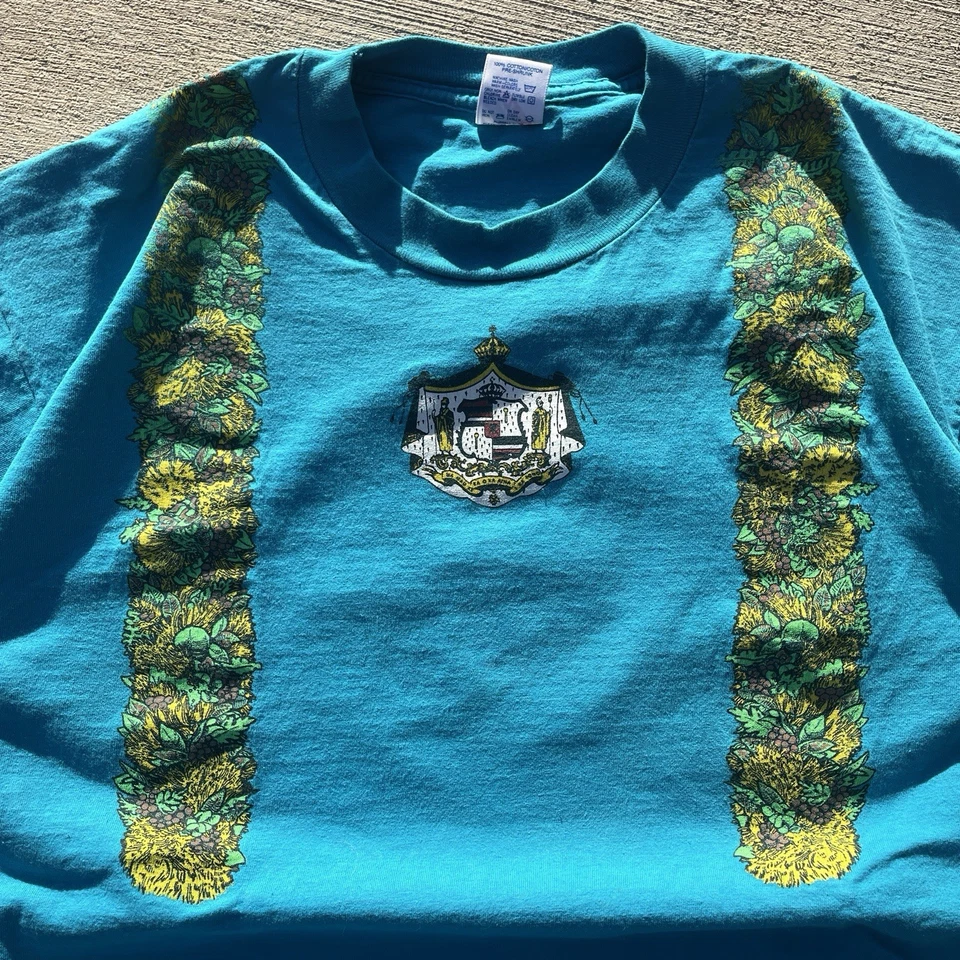 Винтажная гавайская футболка Merrie Monarch «Хула — язык сердца» XL - Изображение 3 из 4