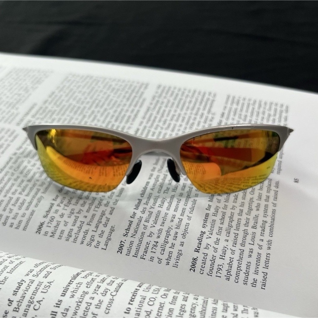 Oakley X-Metal Half wire Silver Metal Iridium lenses Sunglasses | eBay