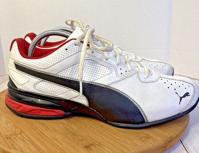 Puma Tazon 6 FM White Black Red 186852-09 Men s Size 10