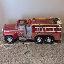 Nylint Vintage Tin Rescue Pumper Fire Truck Engine 875 Toy for Ages 8-11 Years