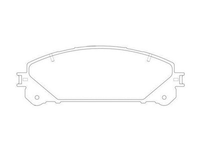 Front Pagid Low-Metallic Brake Pad Set fits Toyota Sienna 2011-2025 73GJZGVB