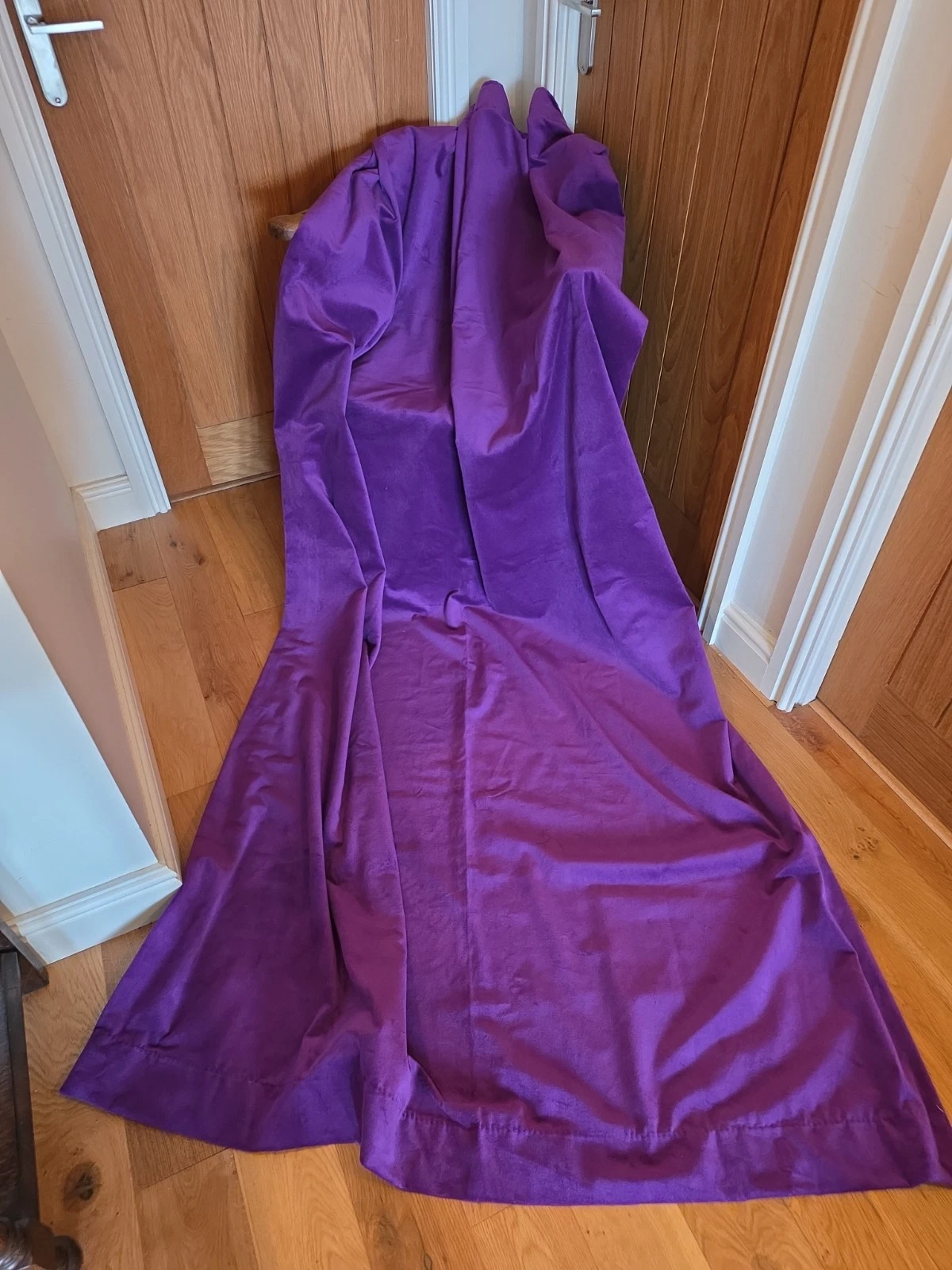 New IMPERIAL PURPLE Door Curtain 100% Cotton Velvet 127 x 229 cm 50" x 90"