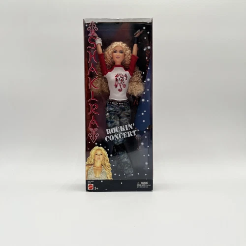 2004 Mattel Barbie Shakira Rockin' Concert Doll B4808/B8486 NRFB