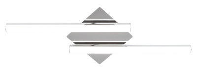LED-Deckenleuchte Bad IP44, Chrom, 2x12W, 4000K, 2360lm, Antonia Rabalux