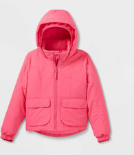 All in motion girls cold weather jacket nwt 10/12 pink